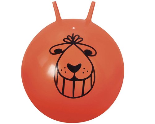 Space Hopper Ball - Retro Orange Bouncing Ride-on Ball