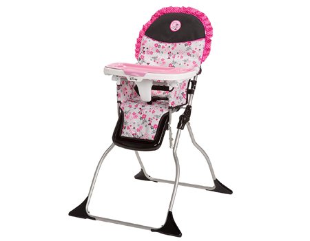 Disney Baby Minnie Mouse Simple Fold Plus High Chair with 3-Position Tray (Garden Delight)