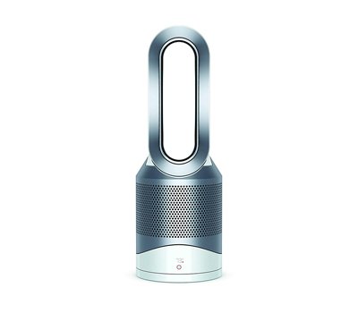 Dyson Pure Hot + Cool, HP01 HEPA Air Purifier, Space Heater & Fan, For Large Rooms, Removes Allergens, Pollutants, Dust, Mold, VOCs, White Silver