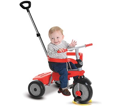 smarTrike Breeze Baby Tricycle, Red