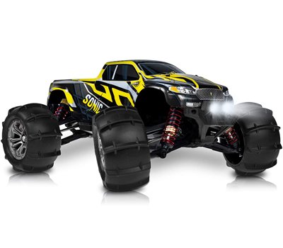 1 16 Brushless Large RC Cars 55+ kmh Speed - Kids and Adults Remote Control Car 4x4 Off Road Monster Truck Electric - All Terrain Waterproof Toys Trucks for Boys, Girls - 2 Batteries for 40+ Min Play