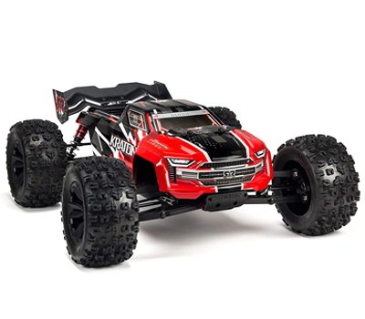 ARRMA KRATON 1 8 Scale BLX Brushless 4WD RC Speed Monster Truck Rtr 6S LiPo Battery Required with 2.4Ghz STX2 Radio ARA106040T1 Red