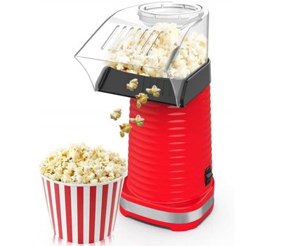 Air Popper Popcorn Maker, Electric Hot Air Popper Popcorn Machine for Home, Healthy Hot Air swirling Popcorn Popper No Oil， DIY Your Own Taste，with Measuring Cup and Removable Top Cover