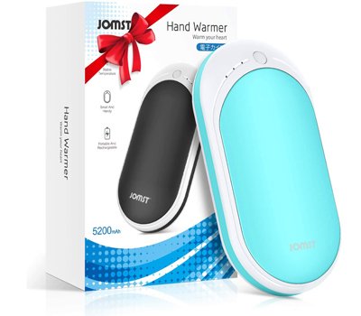 Jomst Hand Warmers, 5200mAh Portable Double-Side Hand Warmer Rechargeable,Helps for Soothe The Pain and Uncomfortable of Arthritis Sufferers, Best Winter Gift