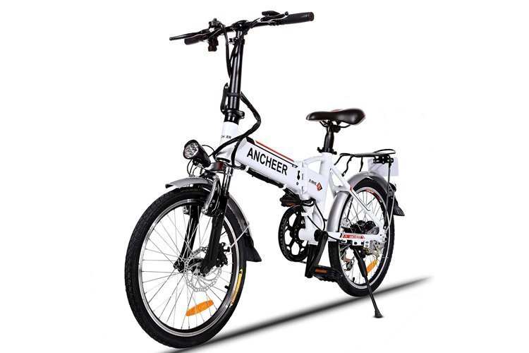 Electric Mountain Bike Wheel and Lithium-Ion Battery Premium Full Suspension and Shimano 21 Speed Gear by Speedrid