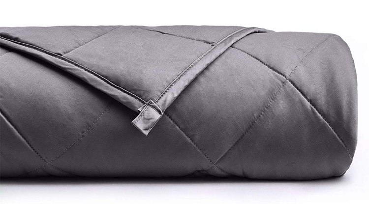 YnM Weighted Blanket (15 lbs, 48''x72'', Twin Size) for People Weigh Around 140lbs