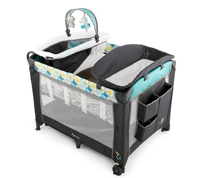 Ingenuity Smart and Simple Packable Portable Playard with Changing Table - Moreland