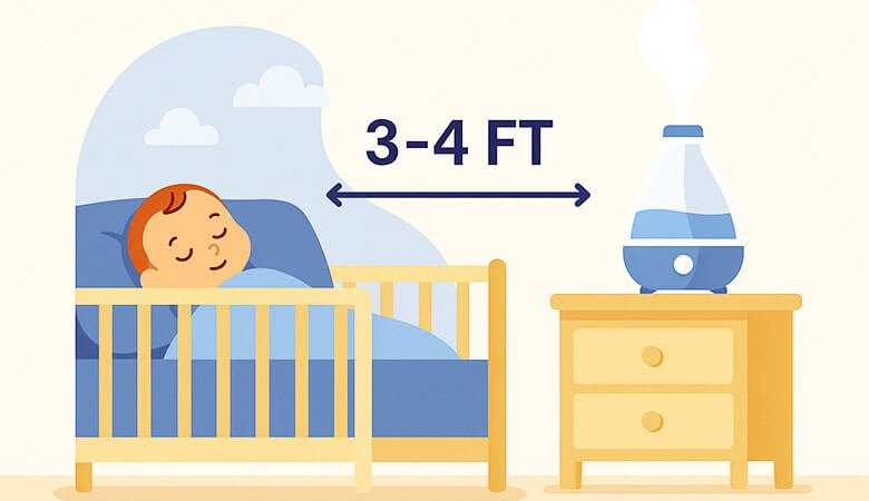 How Close Should A Humidifier Be to The Baby