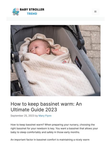 How to Keep Bassinet Warm